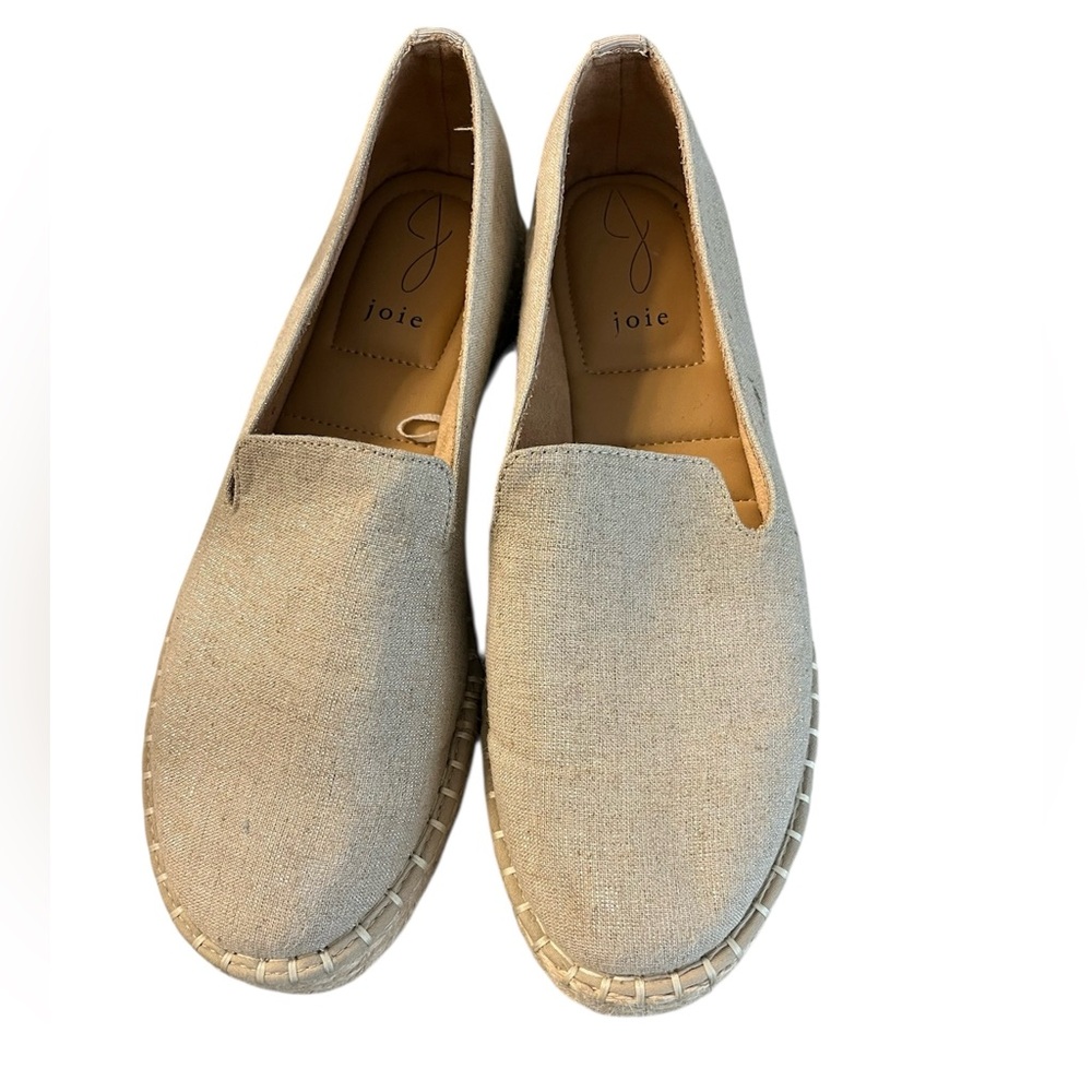 Joie Cara Metallic Beige Espadrille Flats - Picture 2 of 7